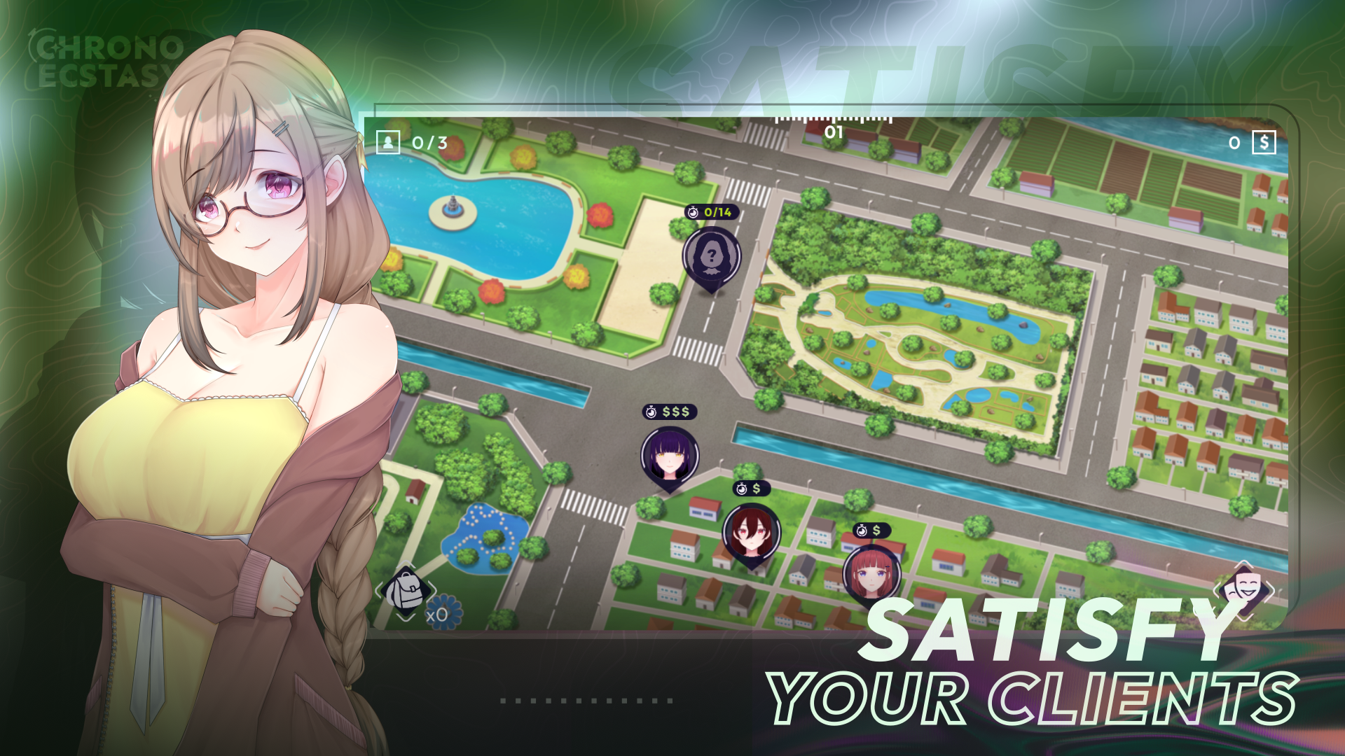 更新[沙盒SLG/时间停止/动态] 时间狂喜 时间停止 Chrono Ecstasy v0.3.4  机翻步兵版 [PC+安卓3.20G]
