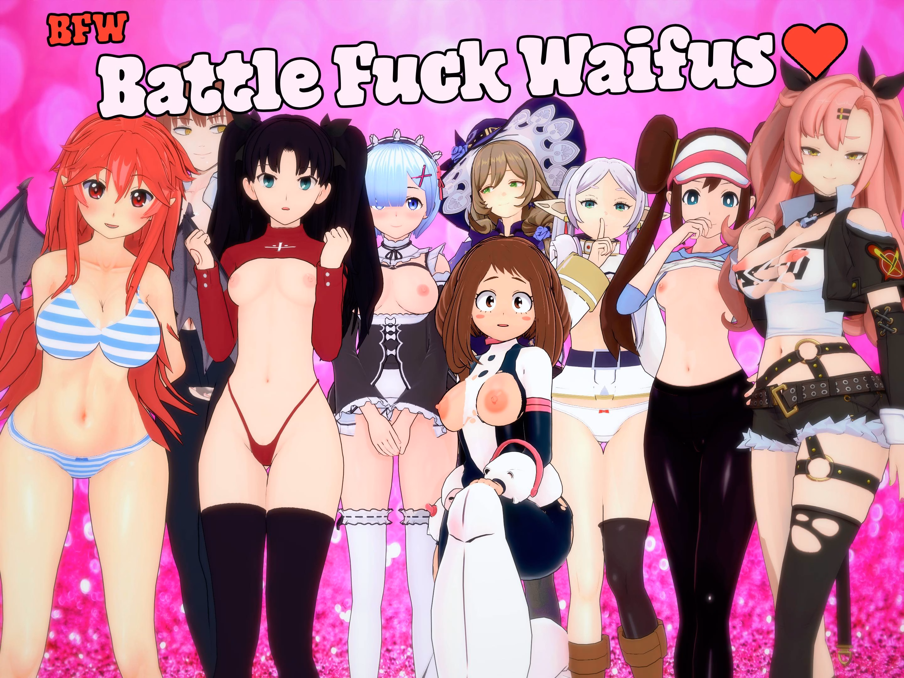 新作[日式RPG/后宫动态] 和二次元老婆们战斗性交 battle fuck waifus v0.1.2 生肉步兵版 [1.10G]