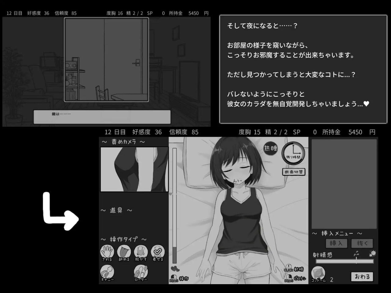 [日式SLG/拘束睡X] 秘密合租生活‼ 秘密のシェアハウスせいかつ‼ v1.01 内嵌AI汉化版+存档 [970M]