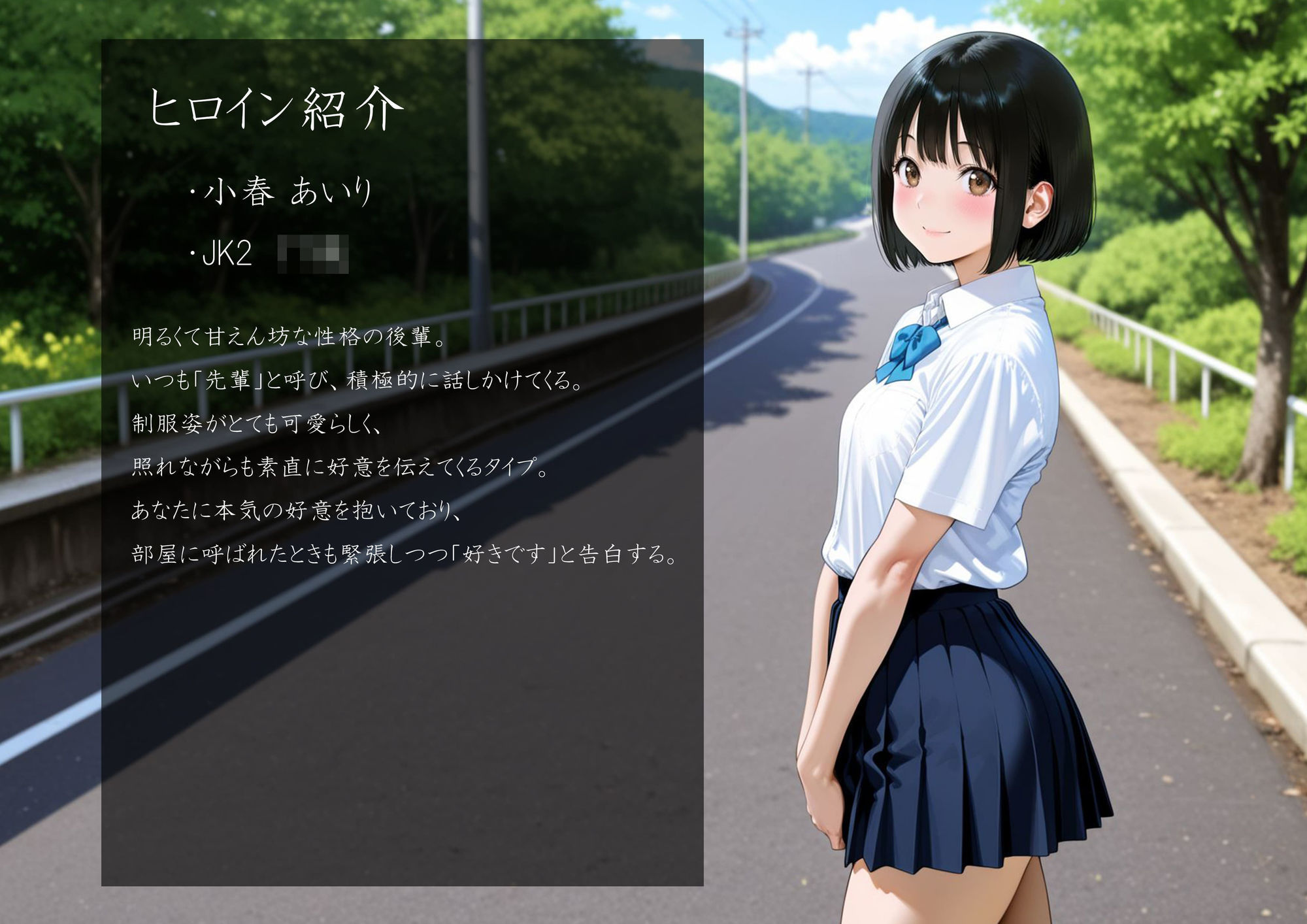 新作[日式SLG/制服JK/动态] 我把喜欢我的后辈叫到家里，把她侵犯了 俺のことが好きな後輩を自宅に呼んで犯してみた AI汉化版 [1.80G]