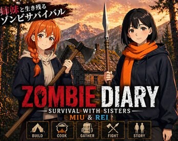新作[日式SLG] 僵尸日记：与美羽&玲两姐妹的末日求生 Zombie Diary Survival with Sisters Miu & Rei v1.02 生肉版 [1.40G]