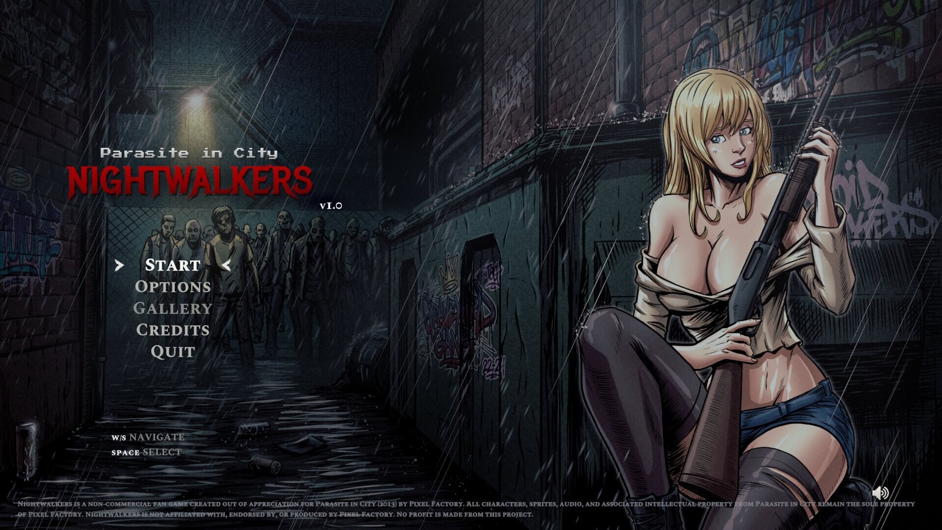 更新[动作ACT/异种X/动态] 寄生虫城市：夜行者 Parasite in City Nightwalkers v1.05 生肉版 [440M]