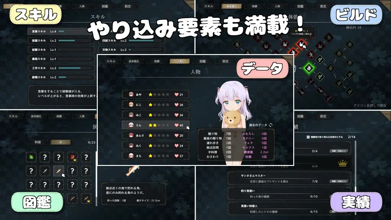 更新[沙盒SLG/后宫/萝/西瓜肚] 悠悠哉求生记 ～全裸岛的少女们～ ゆるゆるサバイバル ～全裸島の少女たち～ v1.6.0 AI汉化版+存档 [1.60G]