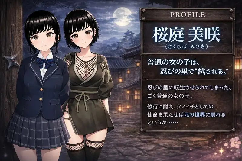 增添AZ[冒险RPG/异世界] 女忍者的心得就是要忍受羞耻感！? くのいちの心得は恥ずかしさに耐えることです！?  内嵌AI汉化版+作弊码 [PC+安卓1.10G]