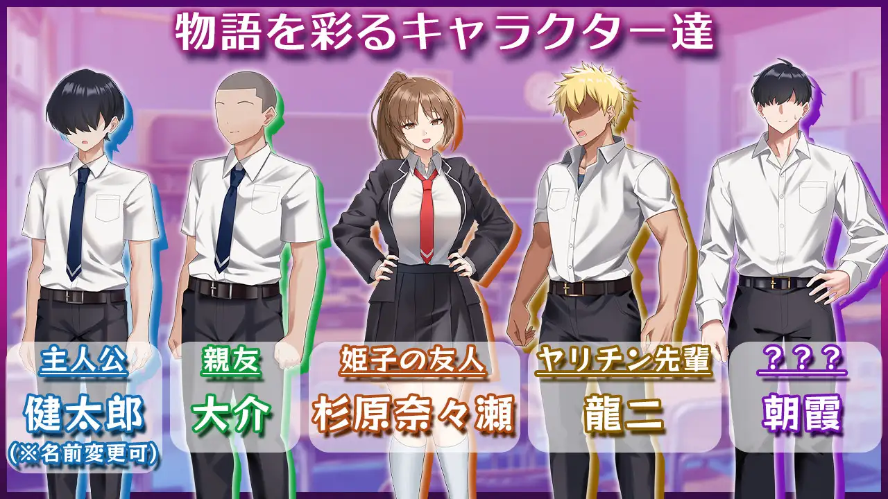 增添AZ [冒险SLG/巨乳/爆乳] NTR女主角 姬子 -秘密的学园性生活- ネトラレヒロイン姫子 -秘密の学園性活-  内嵌AI汉化版+作弊码 [PC+安卓1.40G]