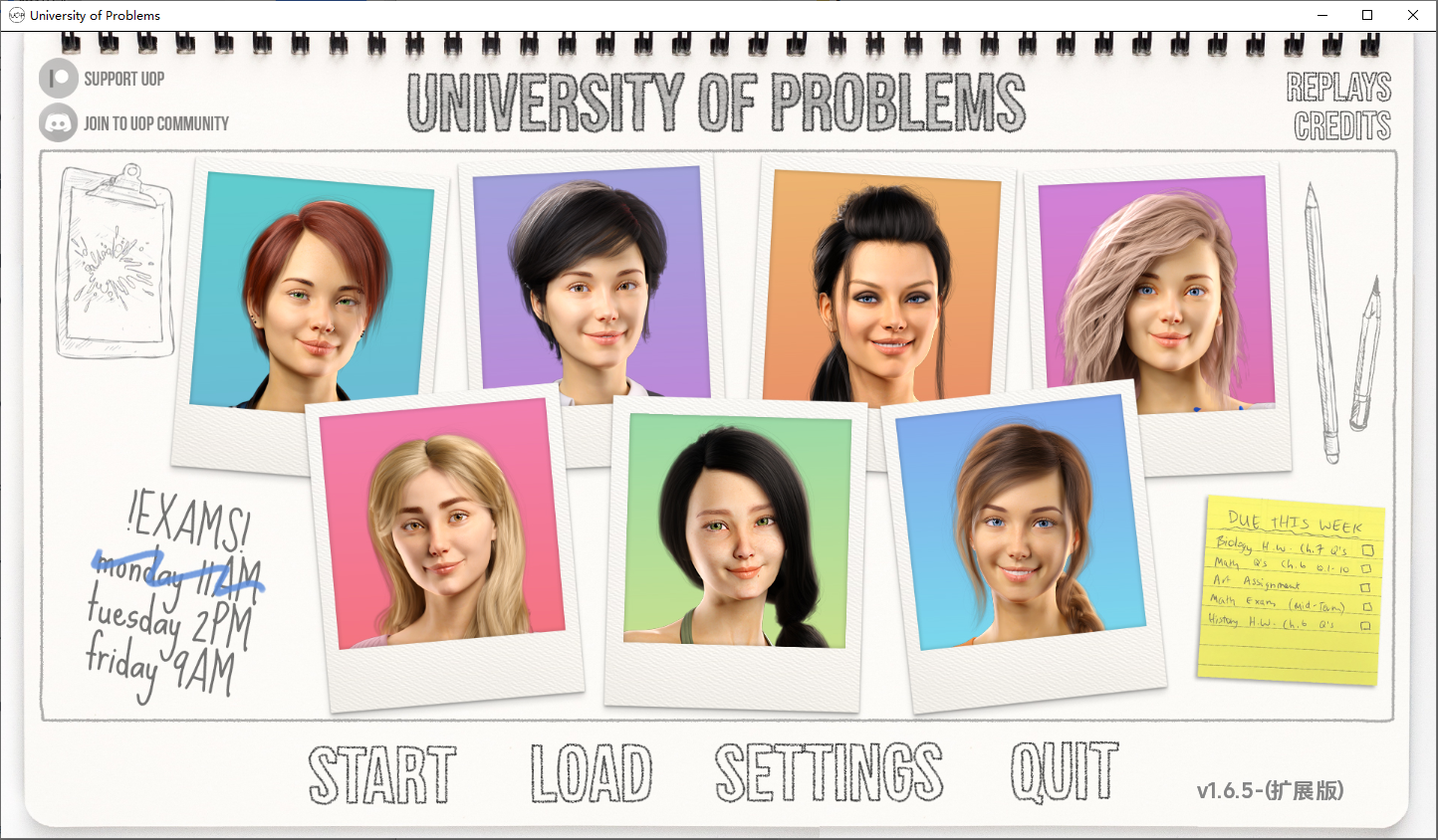 更新[欧美SLG/动态] 问题大学 学院情缘 University of Problems v1.9.0 Extended 汉化版 [14.90G]