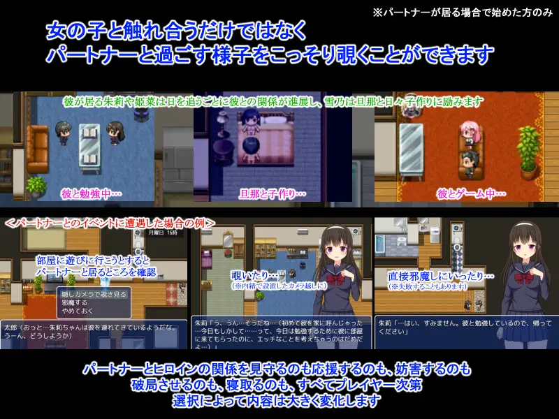 更新[探索RPG/卖春/援交] NTR庄～欢迎有伴侣的人士～ NTR荘～パートナーが居る方歓迎します～ v1.2 AI汉化版 [490M]